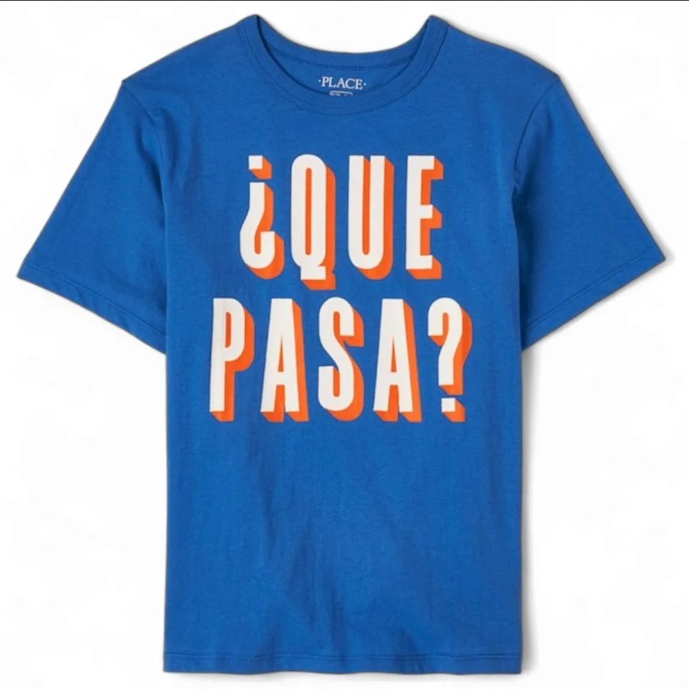 The Children's Place Boys “¿Que Pasa?” Graphic Tee - Size L (10/12)